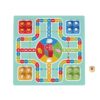 Wooden 4-in-1 multifunctional board games, flying chess, snakes and ladders, chess and animals wooden board games for kids