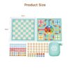 Wooden 4-in-1 multifunctional board games, flying chess, snakes and ladders, chess and animals wooden board games for kids