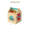 Wooden activity game box, Montessori wooden lock box, children's hand-eye coordination early education toys, preschool educational toys learning