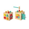 Wooden Montessori toys, children's color shape classification, educational matching, children's wooden play cube