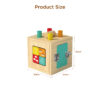 Wooden Montessori toys, children's color shape classification, educational matching, children's wooden play cube