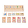 Counting Game Montessori Math Building Blocks Wooden Jigsaw Puzzle Children's Educational Toys Early Education Cognitive Toys