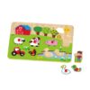 Wooden Farm Animal Educational Puzzle Toys for Baby's Early Cognitive Development-Jigsaw Puzzle