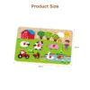 Wooden Farm Animal Educational Puzzle Toys for Baby's Early Cognitive Development-Jigsaw Puzzle