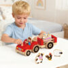 High Quality Wooden Farm Trailer Toys Children's Wooden Farm Animals Tractors Trucks Toys