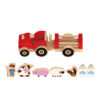 High Quality Wooden Farm Trailer Toys Children's Wooden Farm Animals Tractors Trucks Toys
