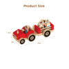 High Quality Wooden Farm Trailer Toys Children's Wooden Farm Animals Tractors Trucks Toys