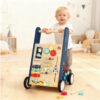 Educational toys baby walker educational cart space station toys wooden children educational toys