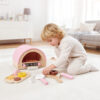 Wooden Kids Oven Toy Kitchen Set Preschool Early Education Role Play Educational Toys