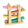 Children's Castle Series Ramp Race Wooden Racing Track Sliding Tower Baby Toy