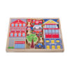 DIY Children's Wooden Town Building Blocks Set Colorful Children's Educational Toys for Kids' Creative Learning
