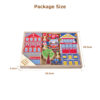 DIY Children's Wooden Town Building Blocks Set Colorful Children's Educational Toys for Kids' Creative Learning