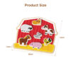 Wooden farm 3D puzzle Educational Montessori matching game learning toys