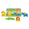 Wooden forest puzzle, educational forest zoo animal 3D cute puzzle