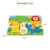 Wooden forest puzzle, educational forest zoo animal 3D cute puzzle