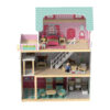 Wooden toyhouse Girl role play toyhouse set Children's pretend play dollhouse