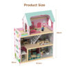 Wooden toyhouse Girl role play toyhouse set Children's pretend play dollhouse