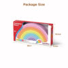 12-piece wooden rainbow stacking blocks for kids to develop creativity, cognition, colors, educational toys, fine motor skills