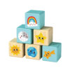 Wooden stacking blocks, square building blocks stacking, educational toys