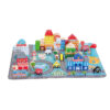 80 Pieces Wooden City Building Blocks Colorful Wooden Building Children's Educational Wooden Building Blocks Toys