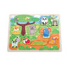 Wooden forest 3D puzzle Children's animal puzzle Montessori matching game learning toys
