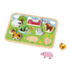 Children's multi-shaped farm animal building blocks Wooden 3D puzzle Montessori game toys