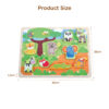 Wooden forest 3D puzzle Children's animal puzzle Montessori matching game learning toys