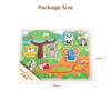 Wooden forest 3D puzzle Children's animal puzzle Montessori matching game learning toys