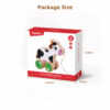 Wooden stretch animal push and pull toys Cow pull toys Educational baby walker