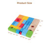 50 Pieces Wooden Educational Children's Building Blocks Colorful Building Blocks Set for Kids