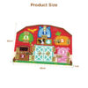 Wooden farm door lock toys, early childhood farm door lock Montessori unlocking toys to promote early childhood development