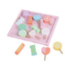 Wooden candy toys, children's pretend candy set role play, infants and toddlers, educational toys
