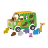 Wooden toy car, safari car, animal identification matching toys, children's educational toys