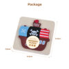 Montessori Wooden Children's Toy 3D Jigsaw Pirate Ship Shape Cartoon Jigsaw