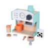 Children's wooden mini coffee machine set afternoon tea role play house early education educational toys
