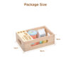 Wooden frame various juice cheese set wooden food set children's toys