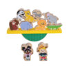 Wooden zoo balance toys, children's educational animal stacking games, improve baby's hands-on balance abilities