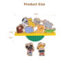 Wooden zoo balance toys, children's educational animal stacking games, improve baby's hands-on balance abilities