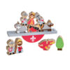 Castle Balance | Educational toys creative cartoon balance game wooden Castle balance block game for kids