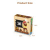 Montessori 9-piece Pirate Block Wooden Jigsaw, Wooden Six-sided Jigsaw Puzzle, 3D Rubik's Cube Puzzle Toys