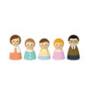 Happy Family Doll Toy Wooden Doll Family Educational Funny Toys