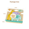 Wooden children's multi-layer zoo puzzle game preschool educational game toys