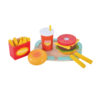 Children's hamburger simulated food making set toys