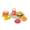 Children's hamburger simulated food making set toys