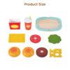 Children's hamburger simulated food making set toys