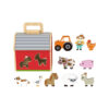 Wooden Farm Toys Animal Matching Farm Animal Toy Set Suitable for Preschool Learning Educational Toys