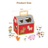 Wooden Farm Toys Animal Matching Farm Animal Toy Set Suitable for Preschool Learning Educational Toys