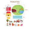Educational wooden toys farm scene role play children's puzzle
