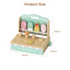 Ice Cream Cart Mini Wooden Ice Cream Toy Role Playing Game