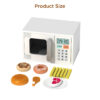 Wooden microwave oven kitchenware set, role-playing children's house dessert baking, fun educational toys